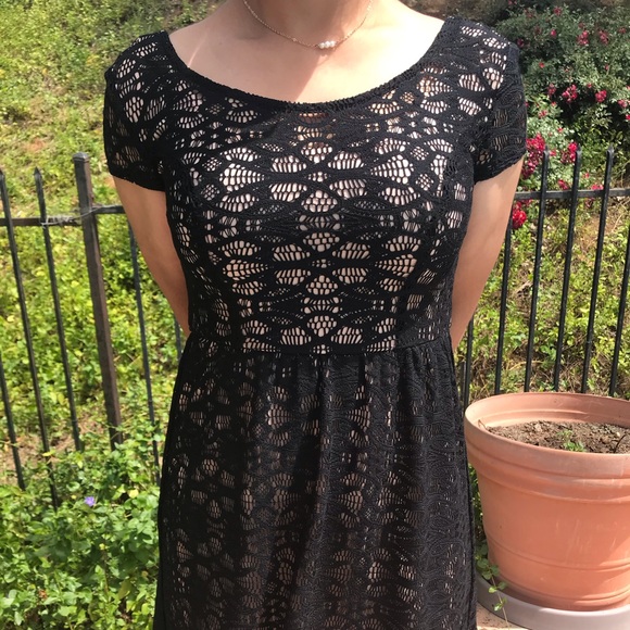 Lace Black Dress - Picture 1 of 5